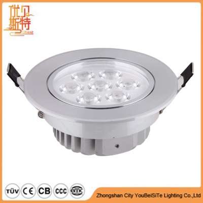 CE C-tick RoHS SAA ETL High power Dimmable 6w led recessed downlighting